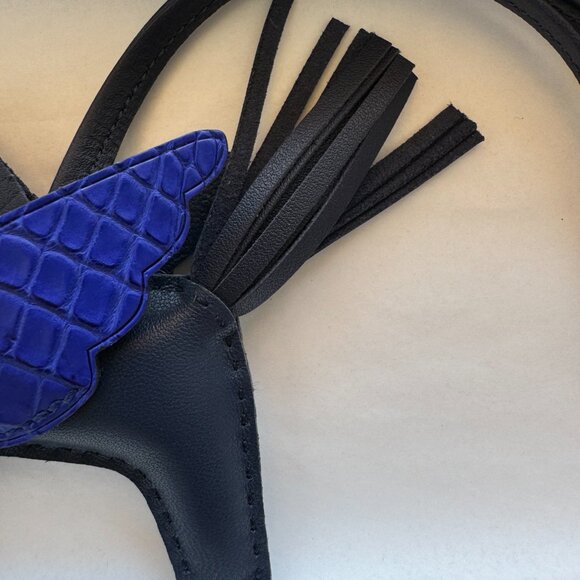 Hermes Rodeo Pegase Touch Pegasus Alligator PM Blue bag charm for birkin kelly - Picture 2 of 5